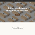15% off All Baking Kits + $10 Delivery ($0 for Orders over $65) @ JUST BAKE