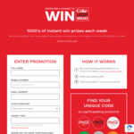 Win Door Dash for a Year Plus Instant Win Prizes (Trips, Merch, & Vouchers) from Coca Cola. Prize Pool $4,864,918.25
