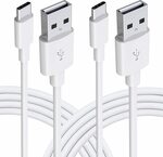 USB C to USB-A Cable 2Pack 2m (6ft) $7.96 + Delivery ($0 with Prime/ $39 Spend) @ Gopala-AU Amazon AU