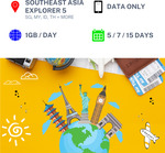 Asia 5 Days SIM Card from $7 and 15% off All Travel SIM Cards – USA, EU, Korea, eSIM & More @ TravelKon