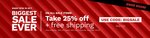 Extra 25% off All Sale Items + Free Shipping with $30 Spend @ Pushys