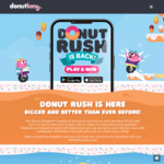Free Voucher for a Cinnamon Donut by Redeeming Minimum 500 Points via Game @ Donut King
