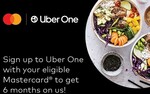 6 Months Free Uber One Membership for Eligible World & World Elite Mastercard Cardholders @ Uber