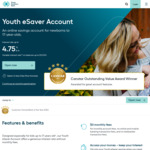 Youth eSaver Account: 4.75% p.a Interest on Balances under $5000 for Under 17 Year Olds @ Great Southern Bank