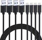 4-Pack AHGEIIY Lightning Charger Cable 1M USB Cable, MFi Cert $8.59 + Delivery ($0 with Prime/ $39 Spend) @ AHGEIIY-Au Amazon AU