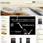 10% off for Purchase of 8 or More Tubes of Aeroplane Black Label Shuttlecocks
