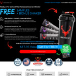 Free Drink Shaker & 3 Pre-Workout Sampler Packs, US$5.95 (~A$8) Delivery @ Bucked Up