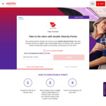 Earn Double Velocity Points on Eligible Flights (Activation Required) @ Velocity Frequent Flyer / Virgin AU