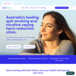 10% off Quit Smoking Consultation Fee $76.50 (Was $85) @ QuitClinics