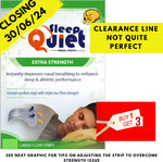 [Imperfect] Buy 1 Get 3 SleepQuiet Nasal Strips: 450 for $34.99 Delivered (8¢ Per Strip) @ Sleep Quiet