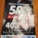 Prem/Trad 50% off for 3+, 40% off for 1+, 22-28 July @ Domino's (Selected Stores)