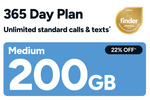 Kogan Mobile 365-Day Flex Prepaid Voucher: Medium 200GB $139, Large 300GB $169 @ Kogan