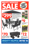 Huge Mitre 10 Weekend Sale Including $30 Bar Stool and 100 AA Batteries for $20