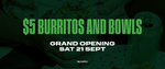 [VIC] $5 Burritos & Bowls @ Zambrero (Bentleigh)