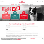 Win a Year's Worth of Pet Food ($4,000) + $2,000 Airbnb Voucher + $500 Madpaws Voucher from Royal Canin