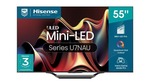 Hisense 55" 4K ULED Mini-LED U7NAU Smart TV $876 + $87.60 Back in HN Gift Cards + Delivery ($0 C&C/ In-Store) @ Harvey Norman