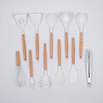 11 Pcs Silicone Utensil Set (White/Black) $10 (RRP $54.95) + $10 Delivery ($0 with $100 Order) @ Refined Living