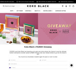 Win a $300 Voucher for Koko Black and a $300 Voucher for FAZEEK from FAZEEK and Koko Black