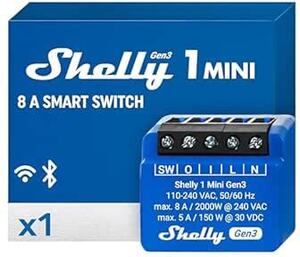 Shelly 1 Mini Gen3 Smart Switch Relay, $17.03, PM Mini Gen3 $19.35 + Delivery ($0 with Prime/ $59 Spend) @ Amazon Germany via AU