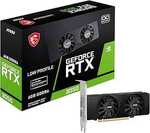 MSI GeForce RTX 3050 6GB Low Profile Video Card $255.20 Delivered @ Amazon UK via AU