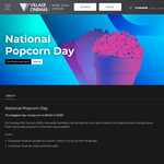 Fill Your Own Box (Max 50x50x50cm) with Popcorns for $10 @ Village Cinemas (Vrewards Membership Required)