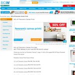 BigW 50% off Panoramic Canvas Prints & Photo Calendars, $19.98 for Hard Cover Photo Book