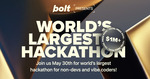Free Bolt Pro, 3 Months of Creator Tier on ElevenLabs, Free Domain, 6 Months of Sentry and Free Month of Expo @ Hackathon.dev