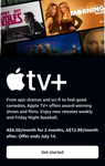 [Prime] Apple TV+ $6.50/Month for 2 Months (50% off) @ Prime Video