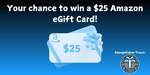 Win a US$25 Amazon eGift Card from Sweepstakes Tracer