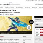 The Legend of Zelda Symphony of The Goddesses 15% off