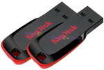 2x SanDisk 16GB CZ50 Cruzer Blade USB Flash Drive - $27.94 Delivered from Mwave