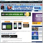 Only $49.99 for AFL Live TV App (iOS) Combining Harvey Norman BOGOF (Fri-Sat Only) Save 44%