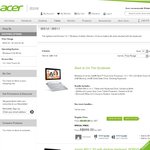 Acer Iconia W510/W511 from $599 Delivered with Office H&S 2013 - Acer Store
