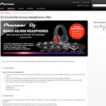 Bonus HDJ500 Headphones When You Buy Pioneer DJ Controller* Via Redemption