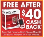 Accu-Chek Performa Blood Glucose Meter Kit FREE AFTER $40 CASH BACK @ Priceline & GPP