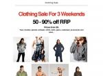 VIC Clothing Clearance Warehouse Sale 50 - 90% OFF