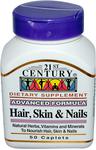 FREE Skin & Nails, Hair- Advanced Formula, 50 Caplets 21st Century Health Care + $4 Delivery Fee