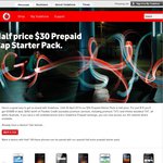 Vodafone: $30 Prepaid Starter Pack at Half Price = $15