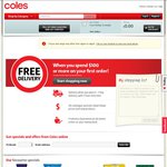 Free Delivery at Coles on Your First Order When You Spend over $100