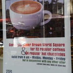 $2 Regular Coffee @ Oliver Brown, World Square, Sydney