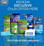 $59.95 Worth of Chux Products for $29.95. Free Shipping first 100 Orders @ Home Heaven