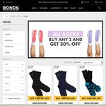 Buy 2 Pairs of Socks Get 30% off at Bonds