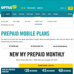 Optus Prepaid $30 Unlimited Calls and SMS, 1.5GB Data, Monthly Data Rollover up to 10GB