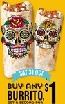 Buy a Burrito, Get The 2nd for $1 @ Salsa's Fresh Mex - All Day Saturday