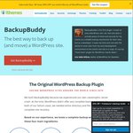 Backup Buddy Wordpress Backup Solution: 40% off