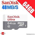SanDisk Ultra 64GB MicroSD Class 10 $27.90 Delivered @ ShoppingSquare (eBay)