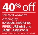Myer 40% off Selected Women's Clothing
