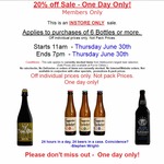 20% off Beer and Wine IN STORE ONLY @ Purvis Cellars - Richmond/Surrey Hills (Melbourne)