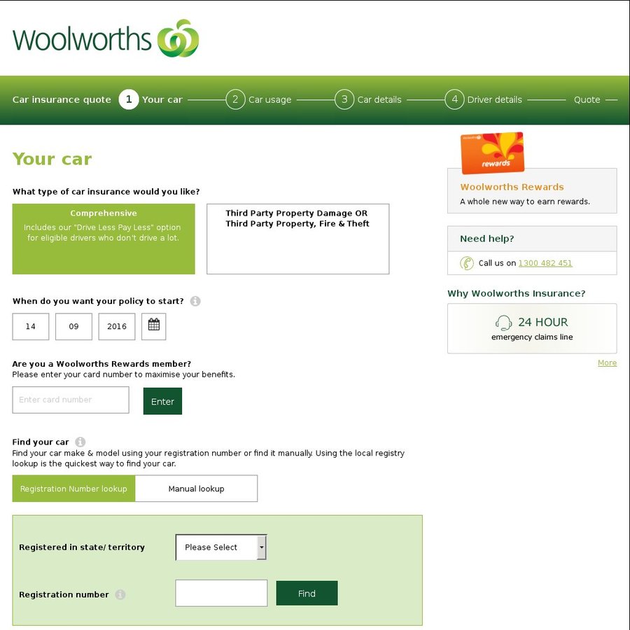 best way to compare car insurance woolworths