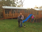 Win an Aarons Villa Cubby House Valued at $1995 or Choice of 14ft Trampoline or Monkey Bar Kit from Aaron's Outdoor